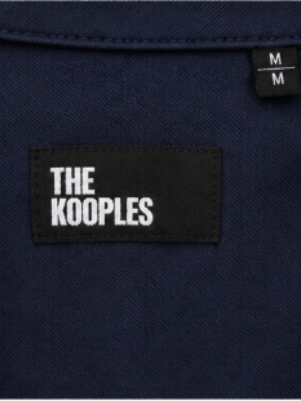The Kooples Navy Military Safari Snap-Front Overshirt Shirt EU M - Picture 5 of 6